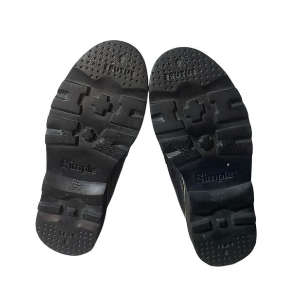 Simple Walking TimeBomb Leather Oxford Mens Size 11 Shoes Black White Casual - Picture 5 of 8